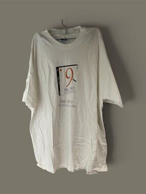 Apple Computer Mac OS-9 T-Shirt Promotional Vintage retro Y2K Size XL